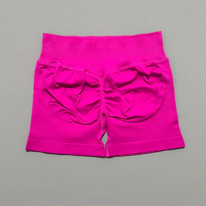 Sports Shorts 4.5" Women Yoga Shorts Seamless Low Waist Scrunch Bum Gym Leggings Workout Stretch Fitness Sports Shorts