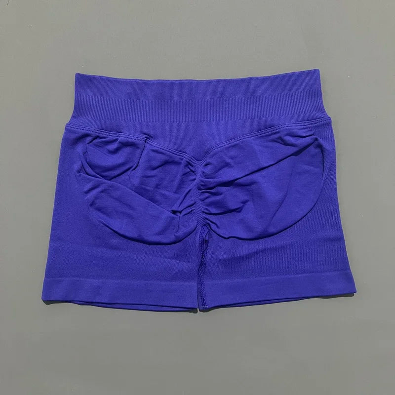 Sports Shorts 4.5" Women Yoga Shorts Seamless Low Waist Scrunch Bum Gym Leggings Workout Stretch Fitness Sports Shorts