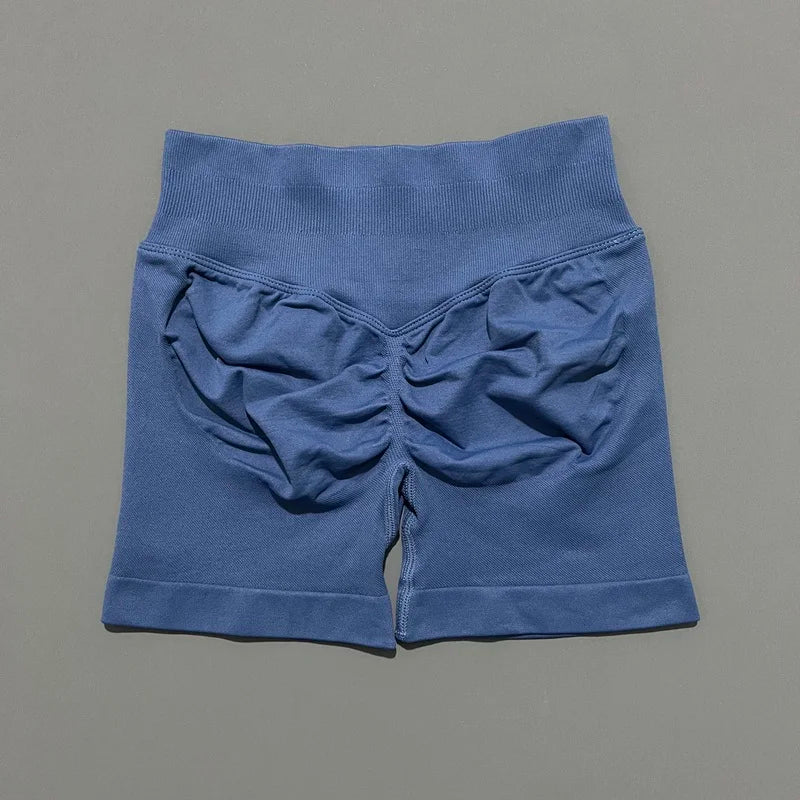 Sports Shorts 4.5" Women Yoga Shorts Seamless Low Waist Scrunch Bum Gym Leggings Workout Stretch Fitness Sports Shorts