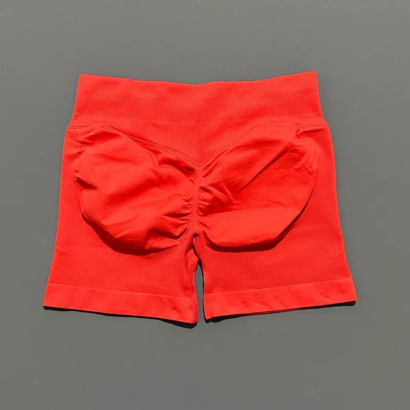 Sports Shorts 4.5" Women Yoga Shorts Seamless Low Waist Scrunch Bum Gym Leggings Workout Stretch Fitness Sports Shorts