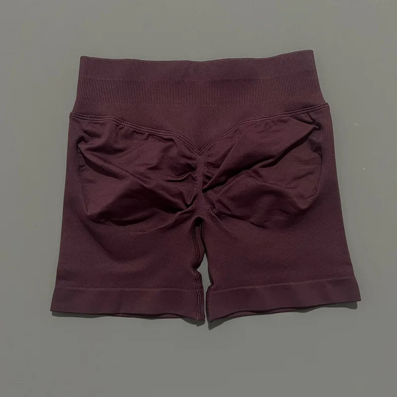 Sports Shorts 4.5" Women Yoga Shorts Seamless Low Waist Scrunch Bum Gym Leggings Workout Stretch Fitness Sports Shorts