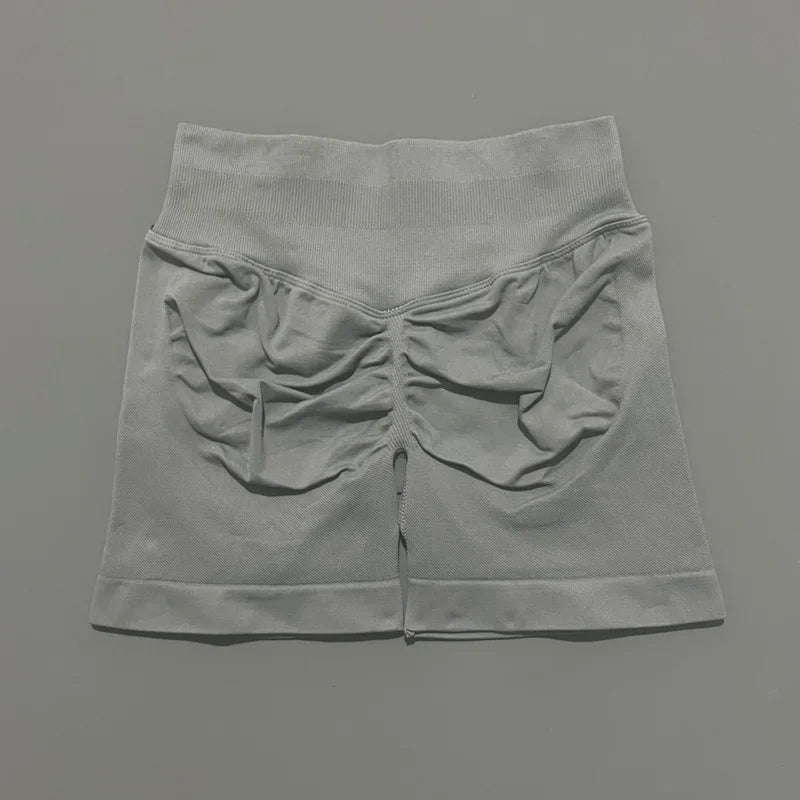 Sports Shorts 4.5" Women Yoga Shorts Seamless Low Waist Scrunch Bum Gym Leggings Workout Stretch Fitness Sports Shorts