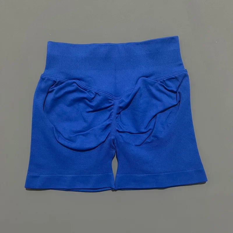 Sports Shorts 4.5" Women Yoga Shorts Seamless Low Waist Scrunch Bum Gym Leggings Workout Stretch Fitness Sports Shorts