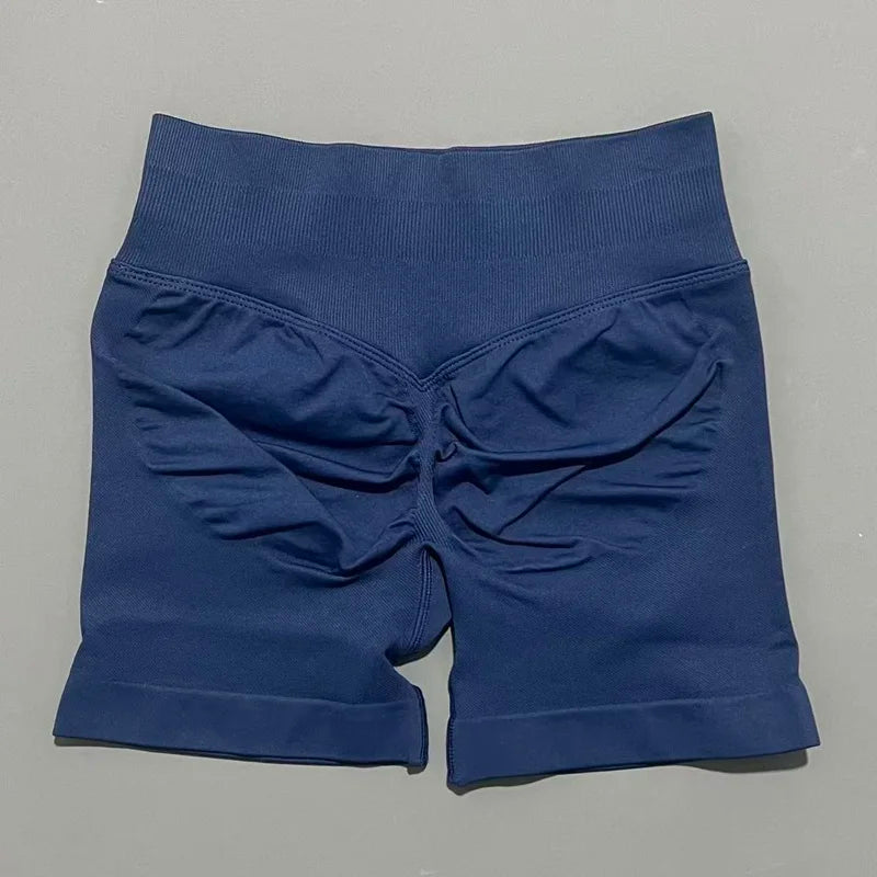 Sports Shorts 4.5" Women Yoga Shorts Seamless Low Waist Scrunch Bum Gym Leggings Workout Stretch Fitness Sports Shorts