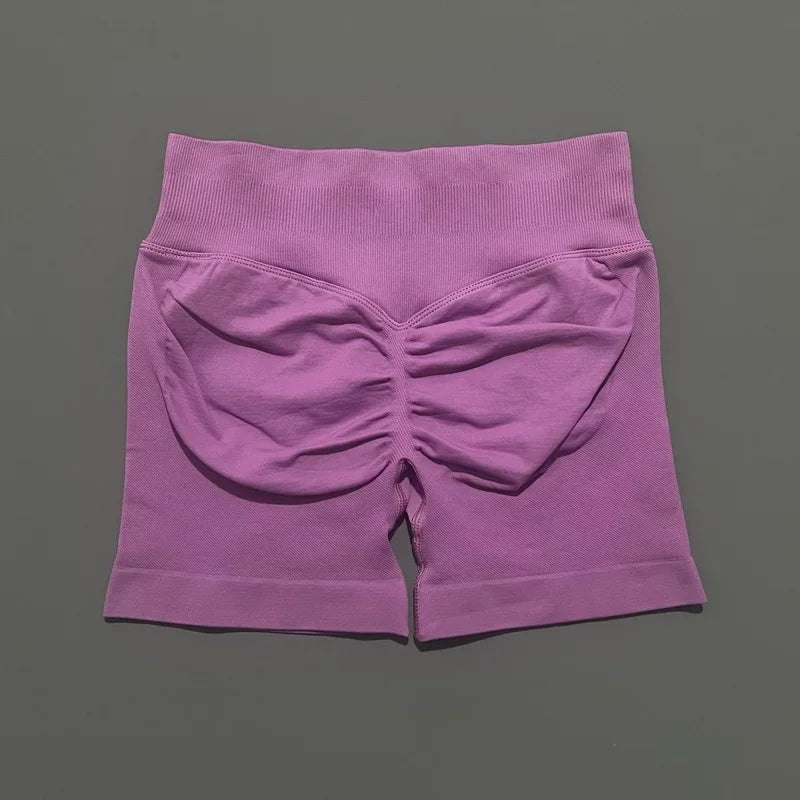 Sports Shorts 4.5" Women Yoga Shorts Seamless Low Waist Scrunch Bum Gym Leggings Workout Stretch Fitness Sports Shorts