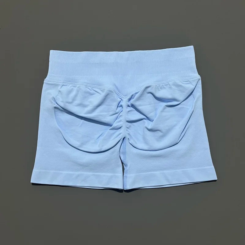 Sports Shorts 4.5" Women Yoga Shorts Seamless Low Waist Scrunch Bum Gym Leggings Workout Stretch Fitness Sports Shorts