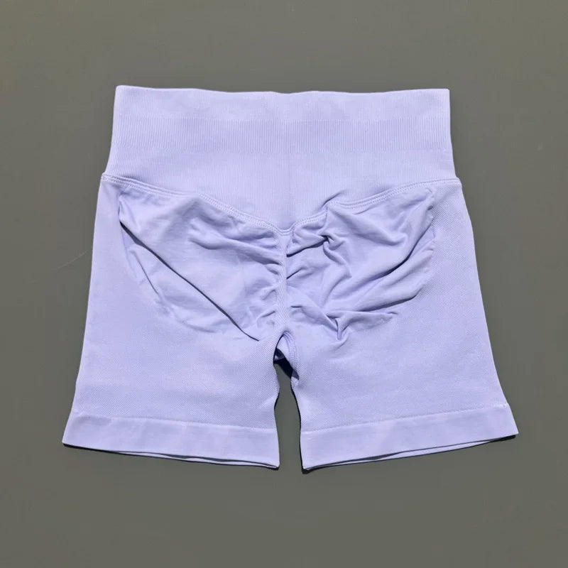 Sports Shorts 4.5" Women Yoga Shorts Seamless Low Waist Scrunch Bum Gym Leggings Workout Stretch Fitness Sports Shorts