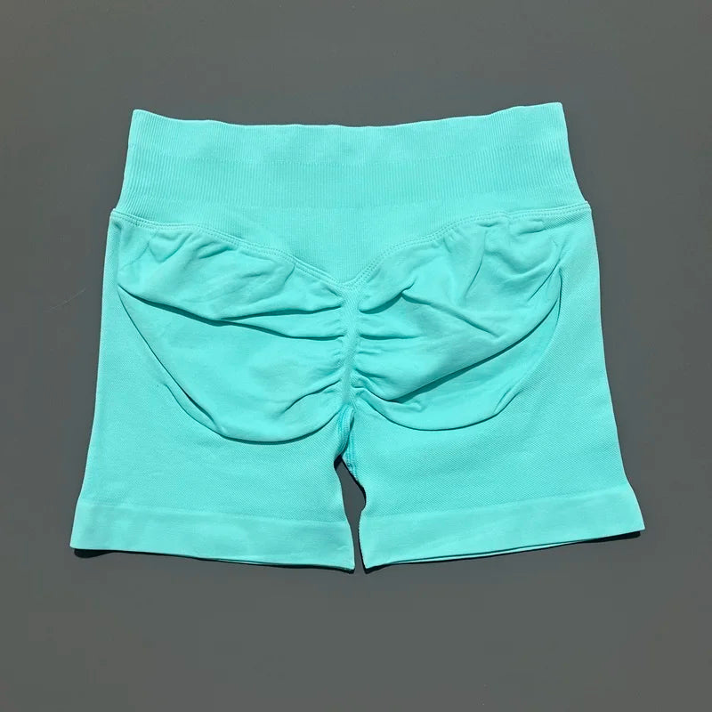 Sports Shorts 4.5" Women Yoga Shorts Seamless Low Waist Scrunch Bum Gym Leggings Workout Stretch Fitness Sports Shorts