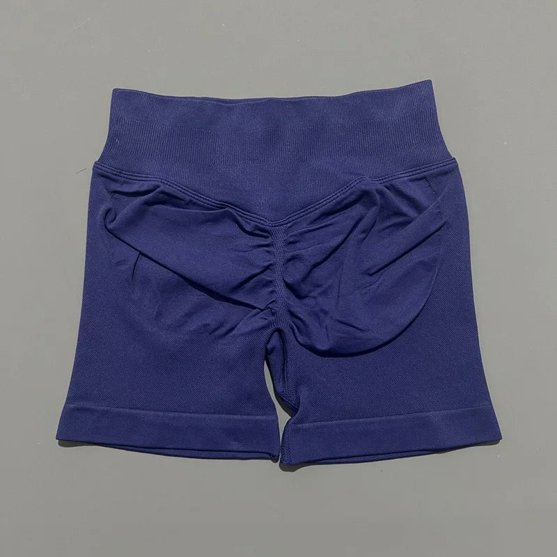 Sports Shorts 4.5" Women Yoga Shorts Seamless Low Waist Scrunch Bum Gym Leggings Workout Stretch Fitness Sports Shorts