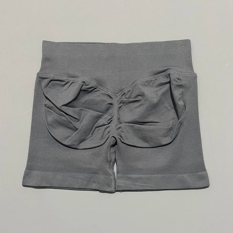 Sports Shorts 4.5" Women Yoga Shorts Seamless Low Waist Scrunch Bum Gym Leggings Workout Stretch Fitness Sports Shorts