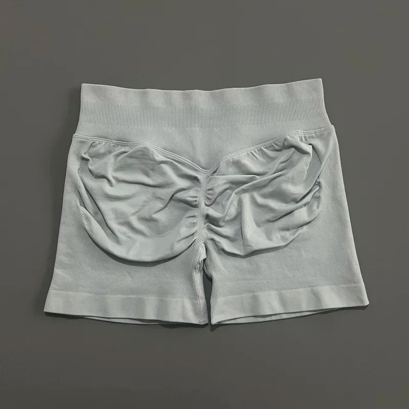 Sports Shorts 4.5" Women Yoga Shorts Seamless Low Waist Scrunch Bum Gym Leggings Workout Stretch Fitness Sports Shorts