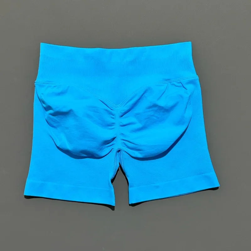 Sports Shorts 4.5" Women Yoga Shorts Seamless Low Waist Scrunch Bum Gym Leggings Workout Stretch Fitness Sports Shorts