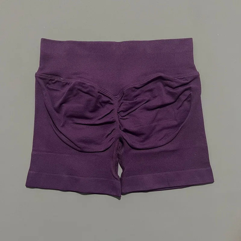 Sports Shorts 4.5" Women Yoga Shorts Seamless Low Waist Scrunch Bum Gym Leggings Workout Stretch Fitness Sports Shorts