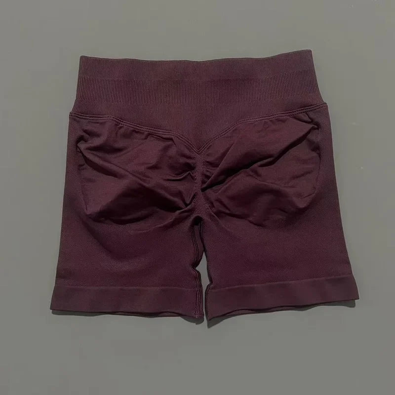 Sports Shorts 4.5" Women Yoga Shorts Seamless Low Waist Scrunch Bum Gym Leggings Workout Stretch Fitness Sports Shorts