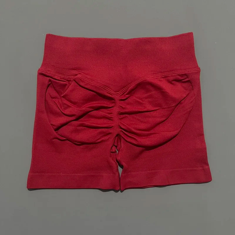 Sports Shorts 4.5" Women Yoga Shorts Seamless Low Waist Scrunch Bum Gym Leggings Workout Stretch Fitness Sports Shorts